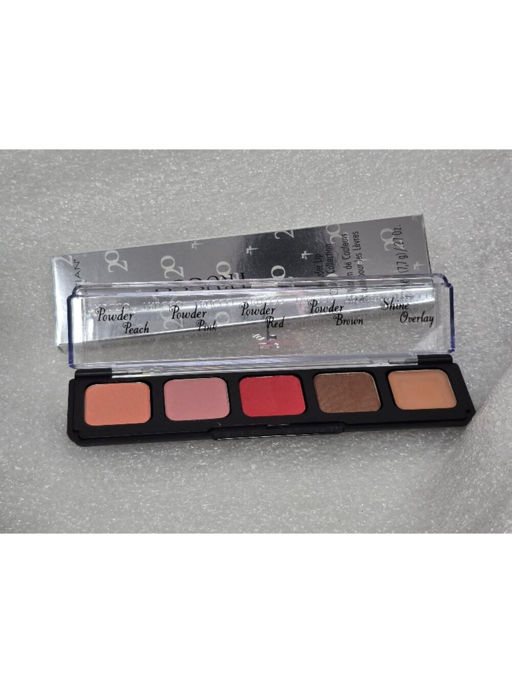 Sebastian Trucco Powder Lip Colour Collection Palette Peach Pink Red Brown Shine